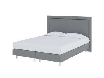Кровать 1,5-спальная London Boxspring Lift 140х200, Рогожка (Savana Grey (серый)) в Элисте